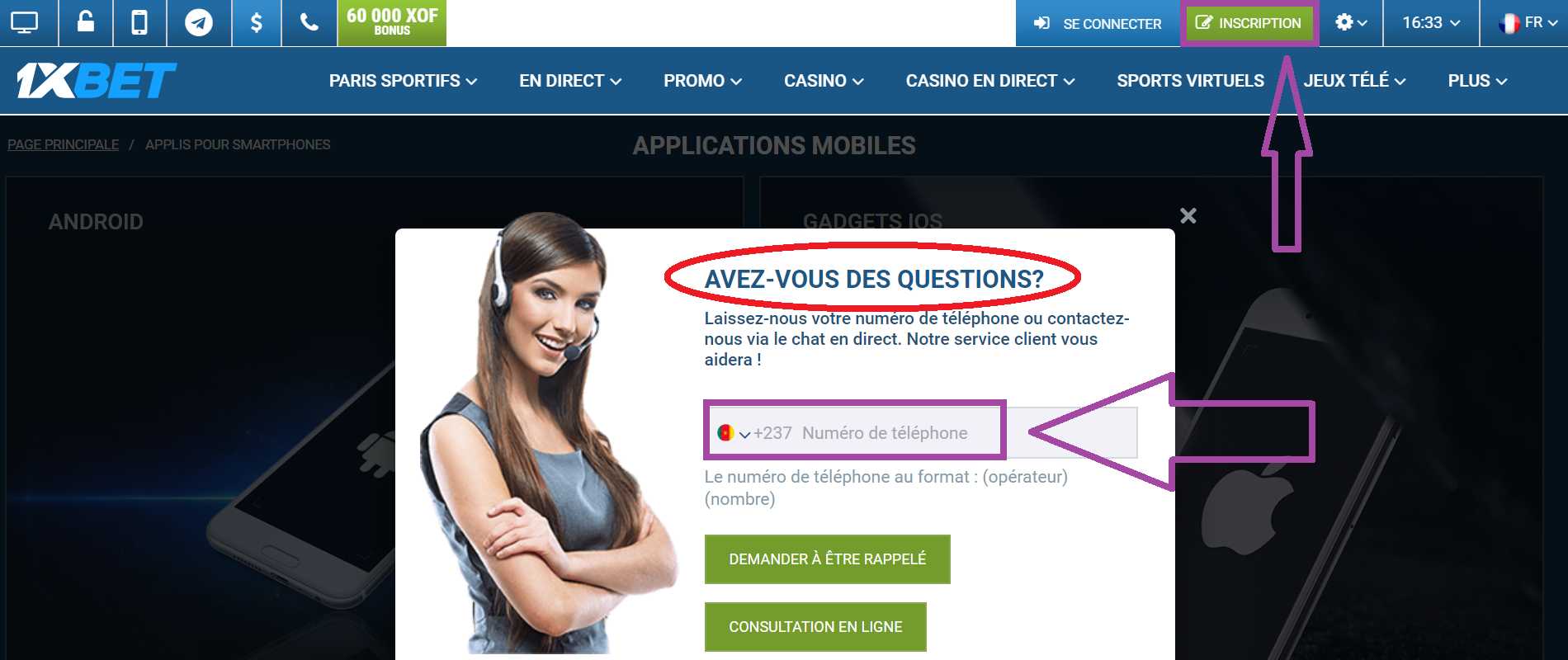 1xBet - Que faire en cas de problème avec le bonus 1xBet?